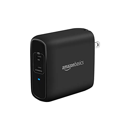 Amazon Basics 30W One-Port GaN USB-C Wall Charger with Power Delivery PD for Tablets