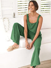 ANRABESS 2pc Outfits for Women Summer Casual Linen Lounge Matching Set Crop Top Wide Leg Long Pants Jumpsuit 2023 Spring Fashion Clothes Tracksuit 732jiezong-M