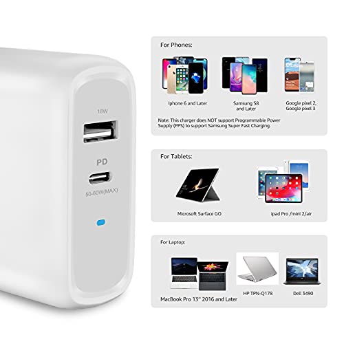 Amazon Basics 30W One-Port GaN USB-C Wall Charger with Power Delivery PD for Tablets