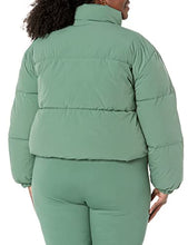 Amazon Essentials Women's Crop Puffer Jacket (Available in Plus Size), Neon Pink, 4X