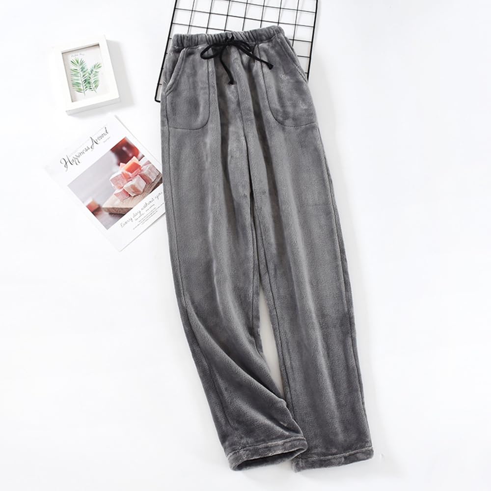 AUPancc Flannel Pajama Pants Women - Fleece Pants with Pockets and Drawstring