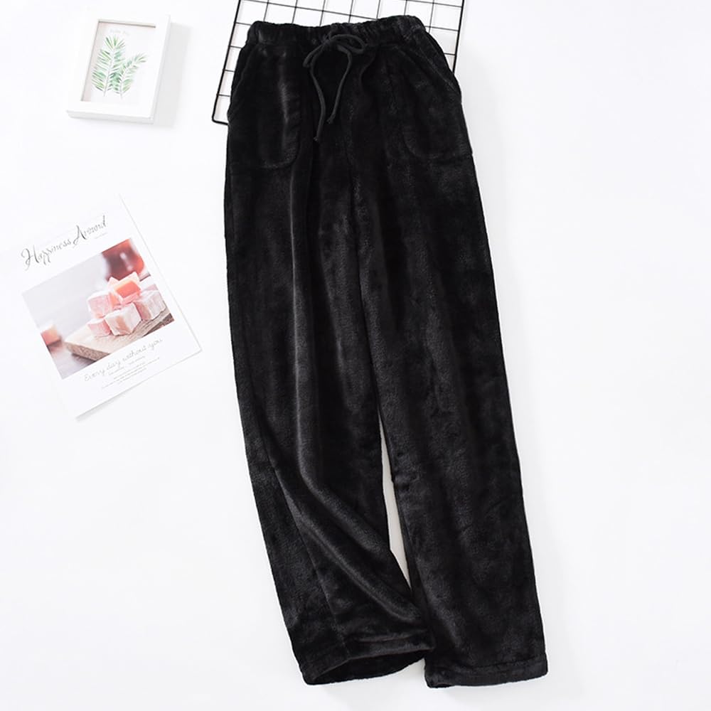 AUPancc Flannel Pajama Pants Women - Fleece Pants with Pockets and Drawstring