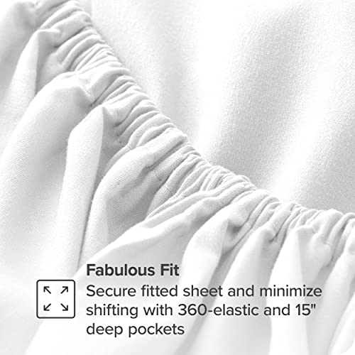 Bare Home Full Sheet Set - 1800 Ultra-Soft Microfiber Full Bed Sheets