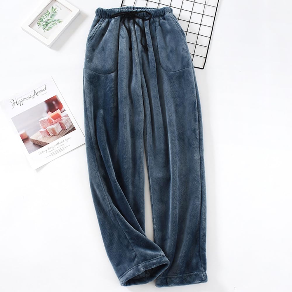 AUPancc Flannel Pajama Pants Women - Fleece Pants with Pockets and Drawstring