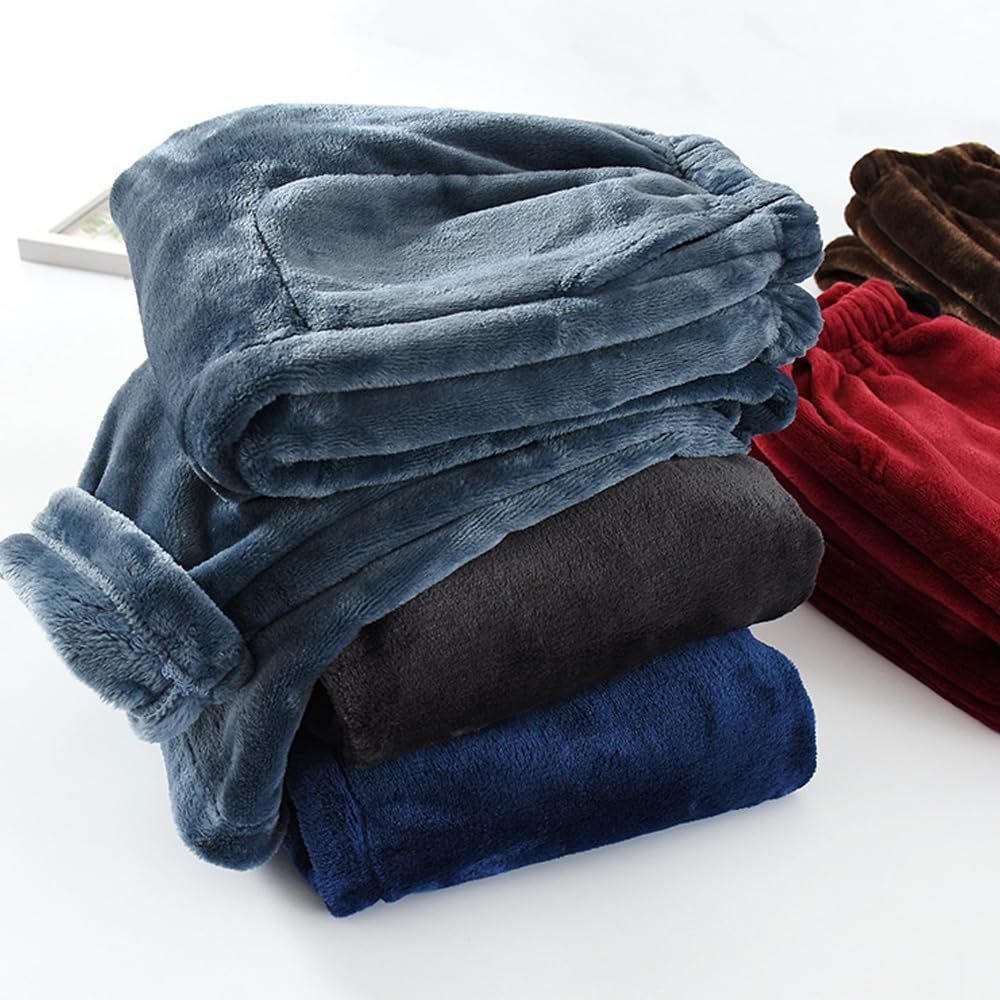 AUPancc Flannel Pajama Pants Women - Fleece Pants with Pockets and Drawstring