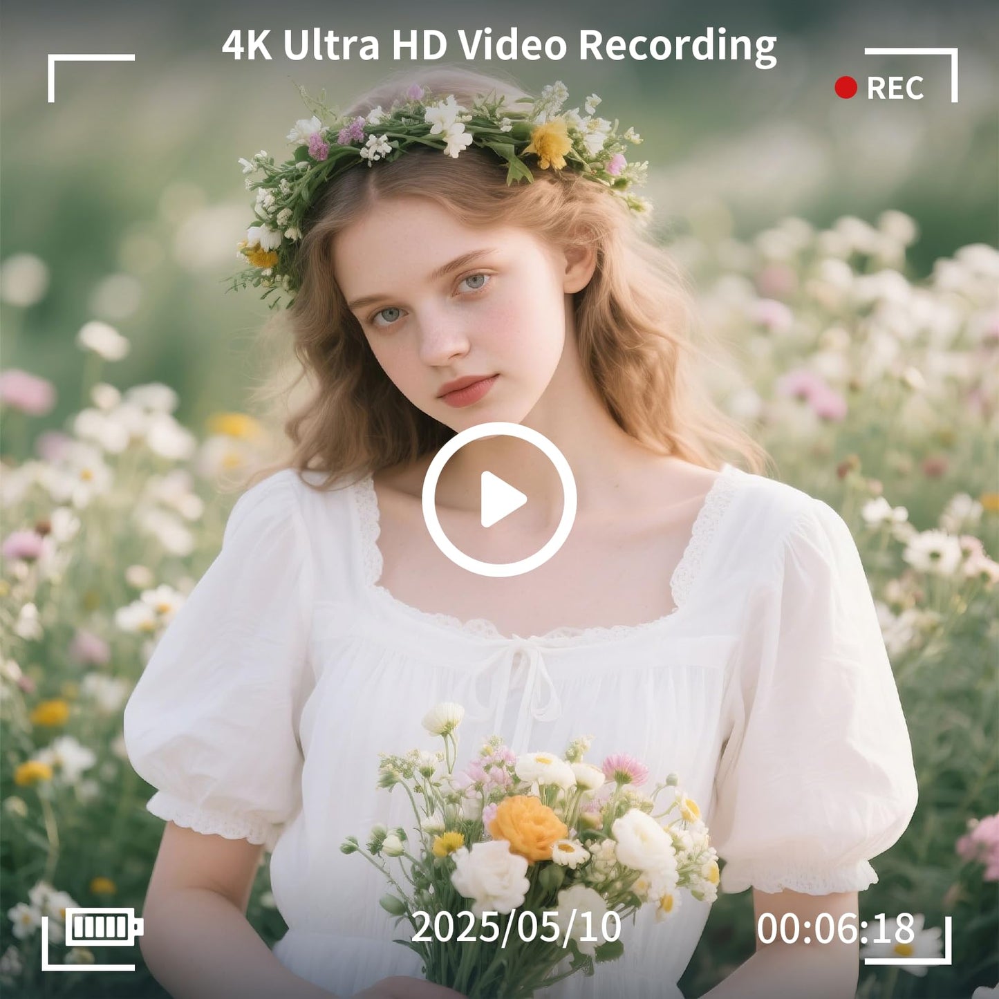 16X Zoom 4K Digital Camera for Photography and Video, Point and Shoot Digital Cameras