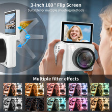 16X Zoom 4K Digital Camera for Photography and Video, Point and Shoot Digital Cameras