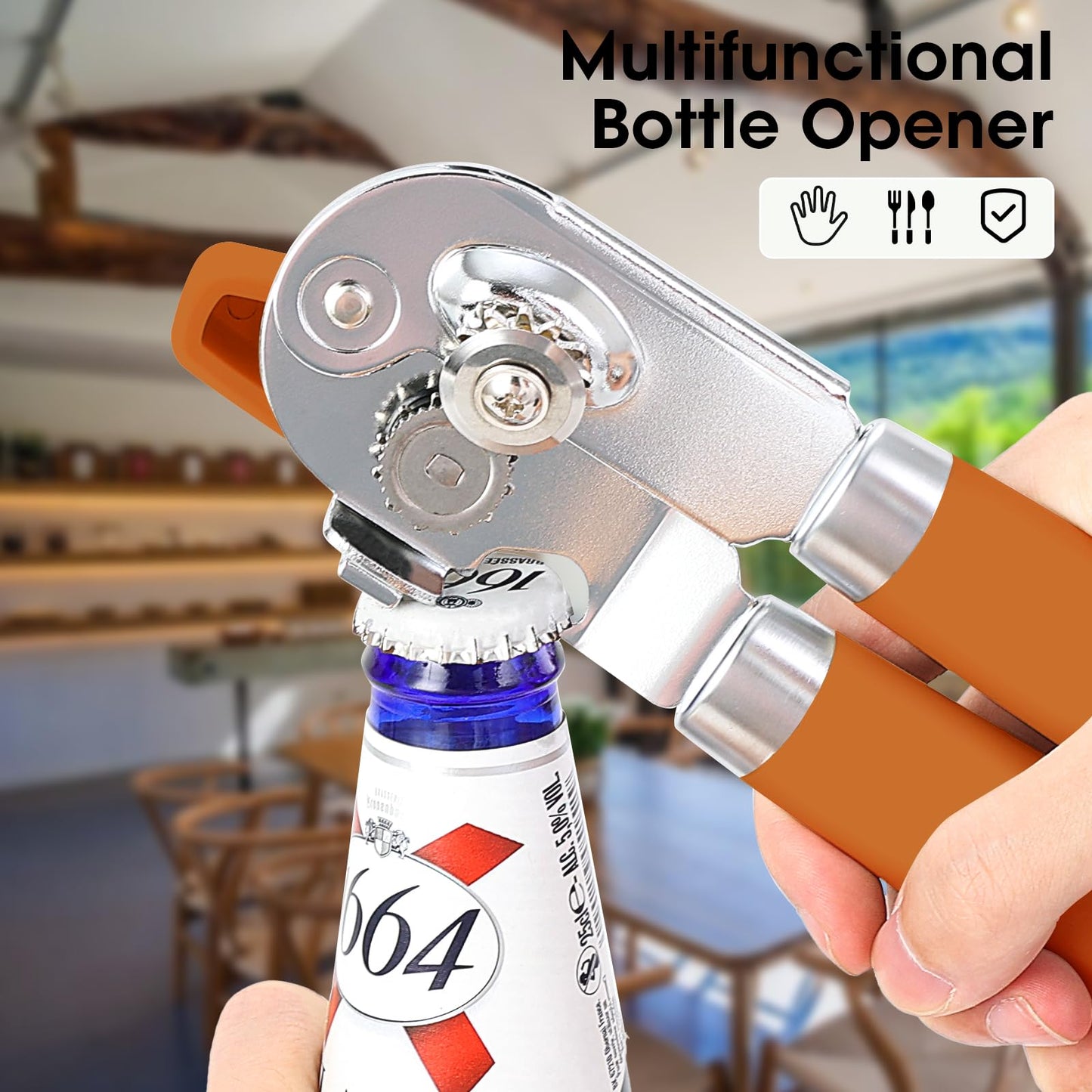 Beneno Heavy Duty Hand Can Opener Manual with Magnet