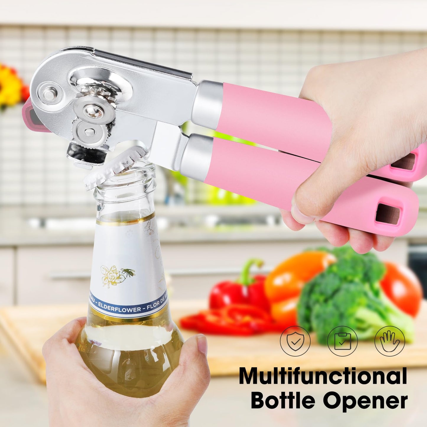 Beneno Heavy Duty Hand Can Opener Manual with Magnet