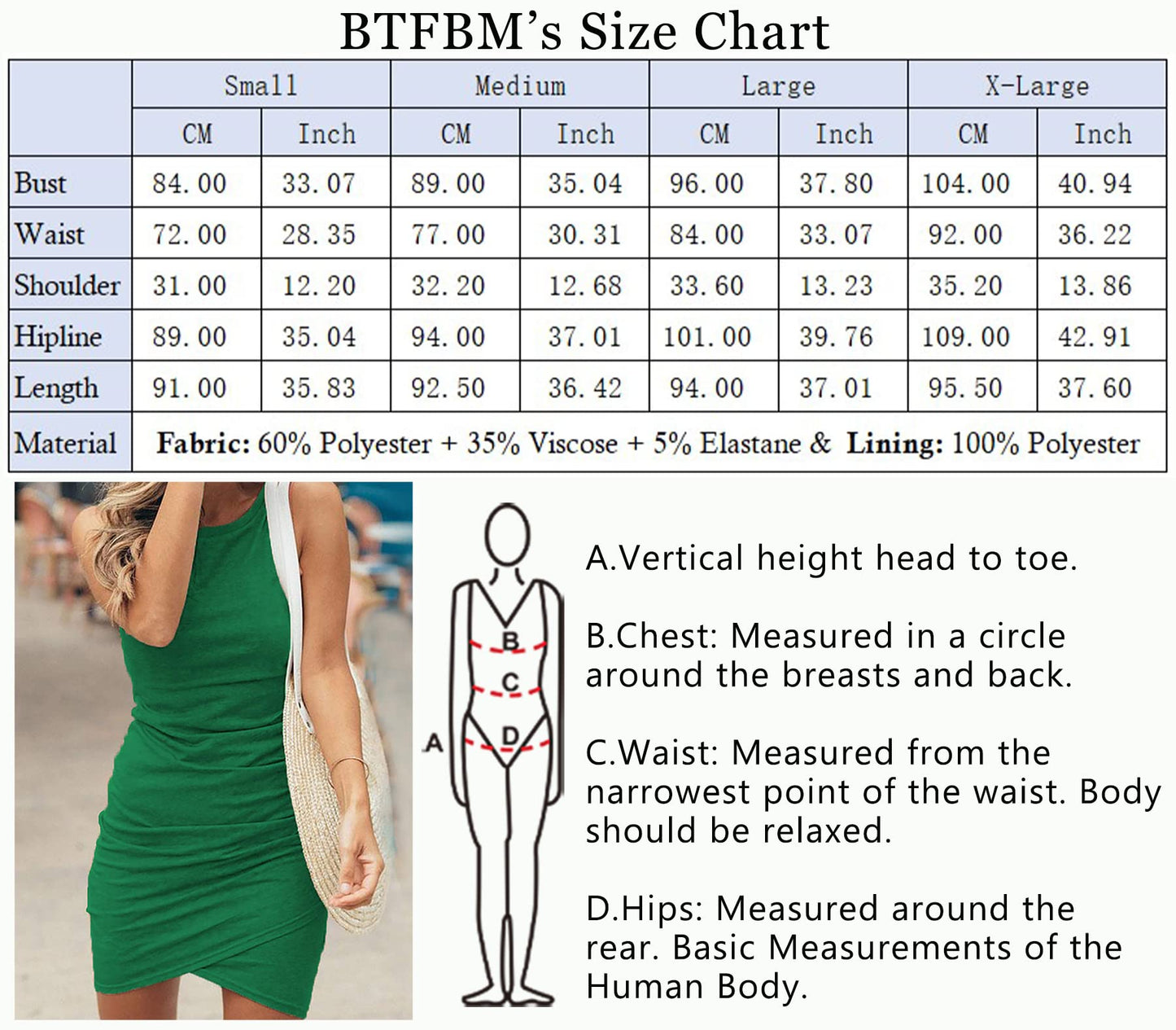 BTFBM Women Casual Dress Crew Neck Ruched Summer Sleeveless Tank Bodycon Shirt Short Mini Dresses (106Black, Medium)