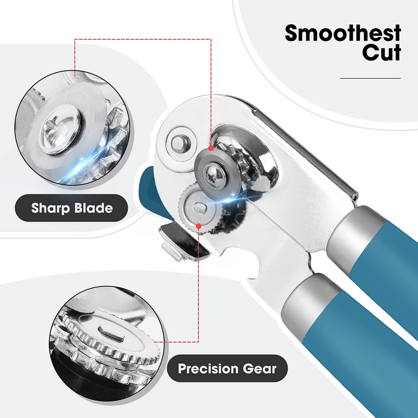 Beneno Heavy Duty Hand Can Opener Manual with Magnet