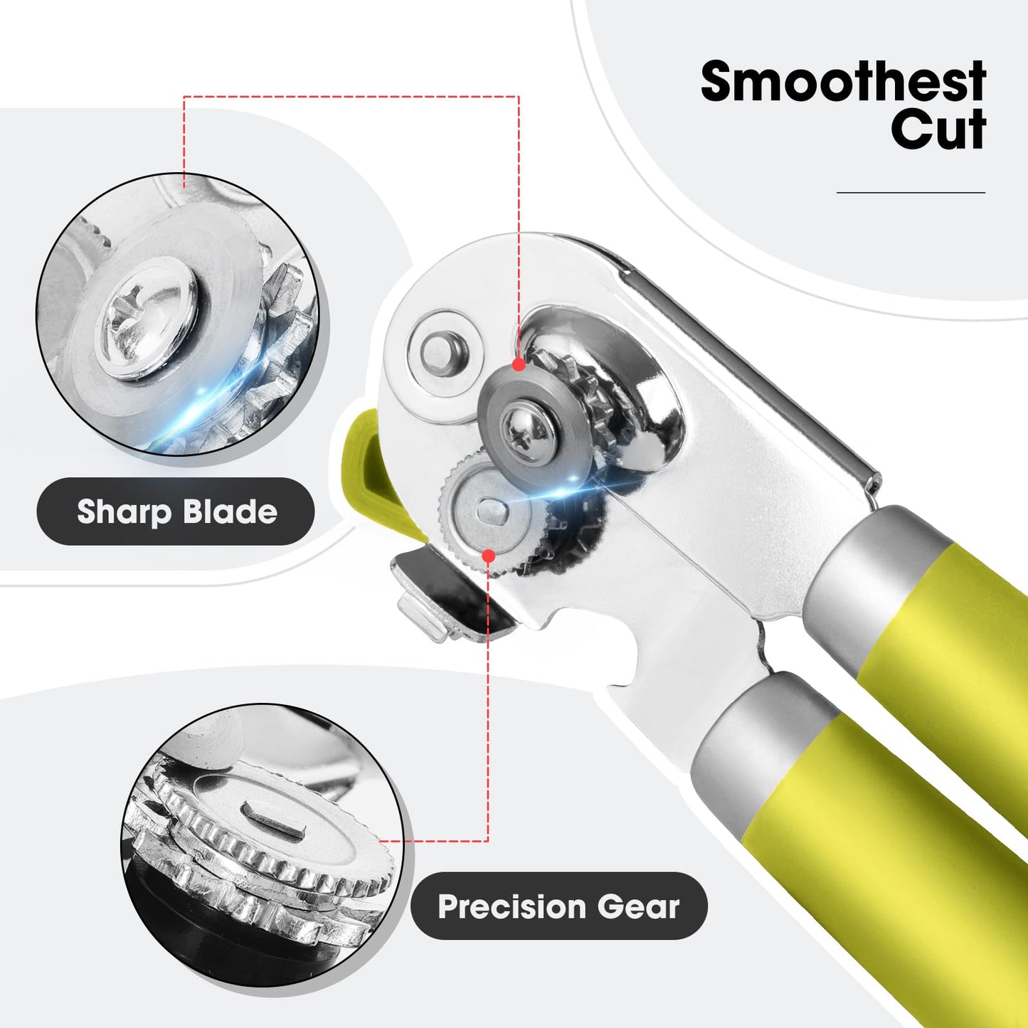 Beneno Heavy Duty Hand Can Opener Manual with Magnet