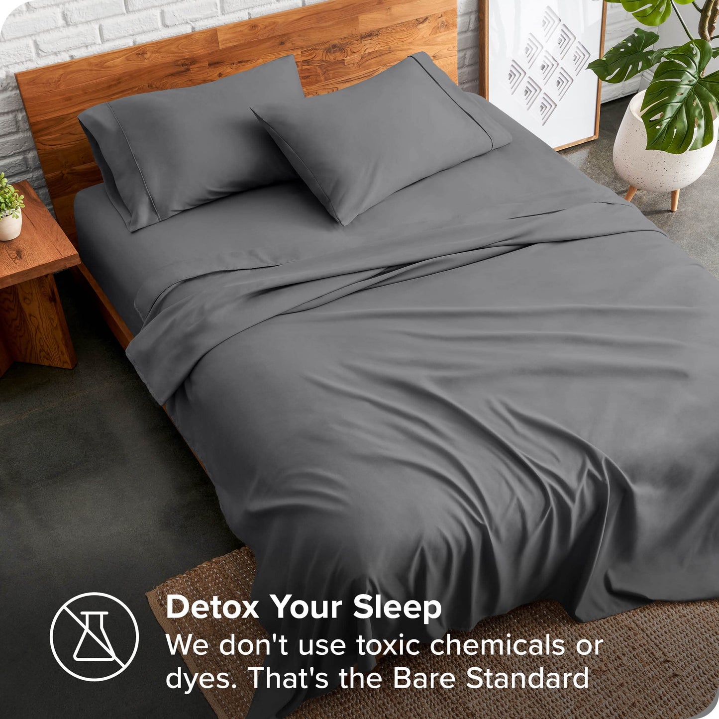 Bare Home Full Sheet Set - 1800 Ultra-Soft Microfiber Full Bed Sheets