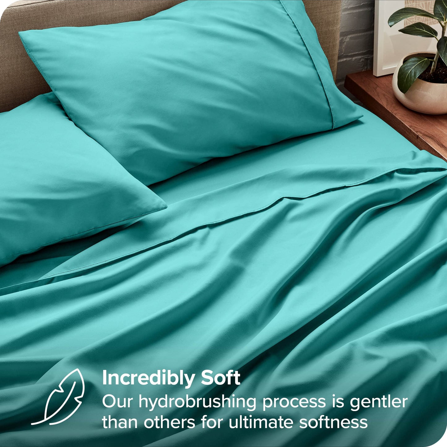 Bare Home Full Sheet Set - 1800 Ultra-Soft Microfiber Full Bed Sheets