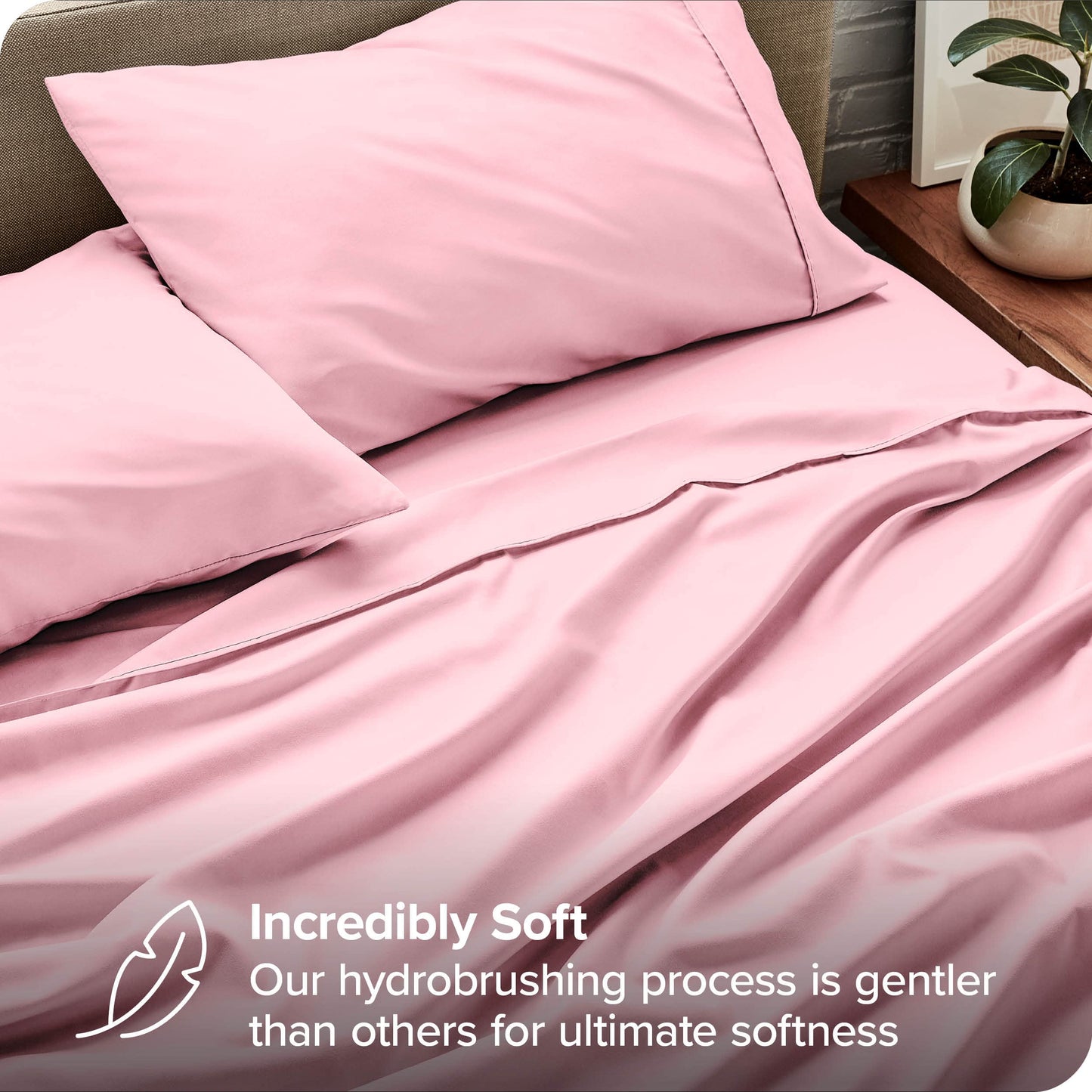 Bare Home Full Sheet Set - 1800 Ultra-Soft Microfiber Full Bed Sheets