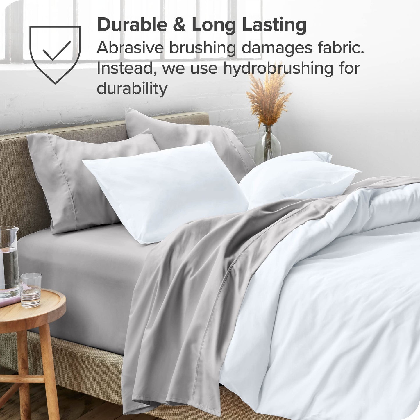 Bare Home Full Sheet Set - 1800 Ultra-Soft Microfiber Full Bed Sheets