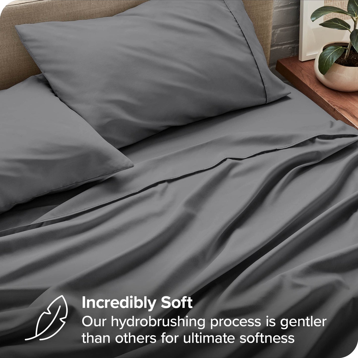 Bare Home Full Sheet Set - 1800 Ultra-Soft Microfiber Full Bed Sheets