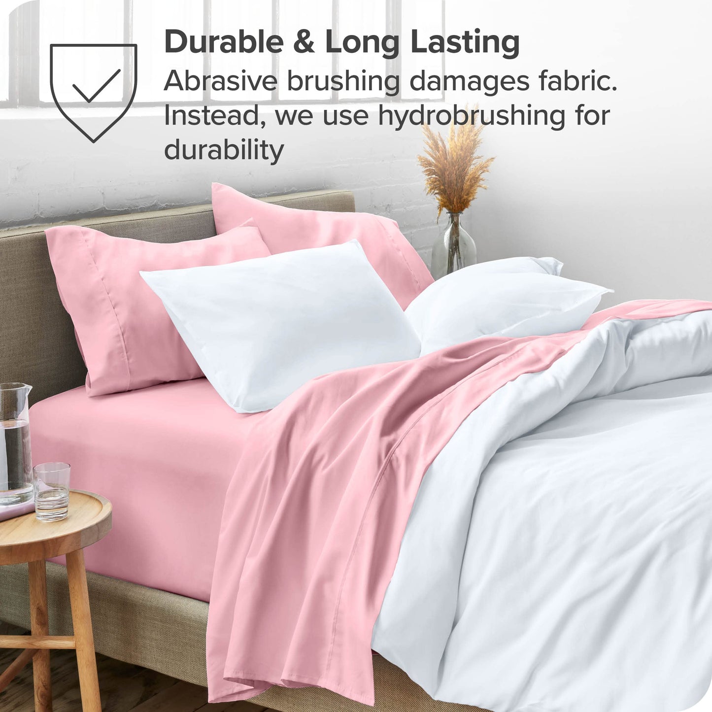 Bare Home Full Sheet Set - 1800 Ultra-Soft Microfiber Full Bed Sheets