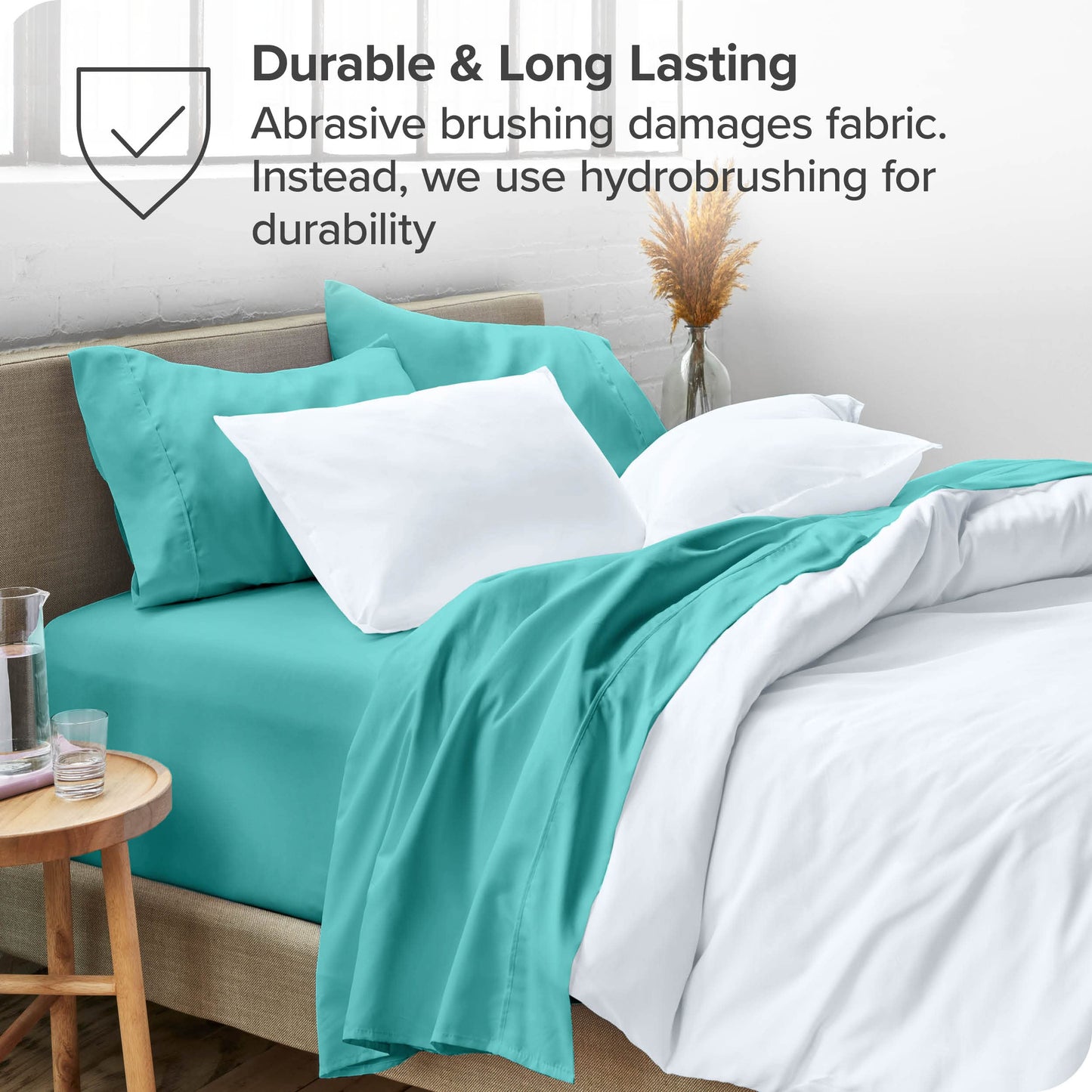 Bare Home Full Sheet Set - 1800 Ultra-Soft Microfiber Full Bed Sheets