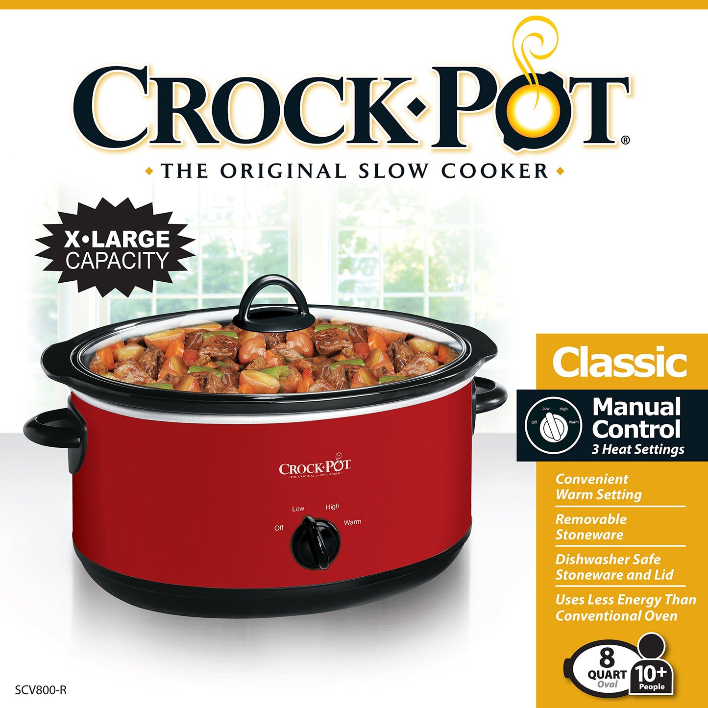 Crockpot 2-Quart Classic Slow Cooker Small Slow Cooker Black