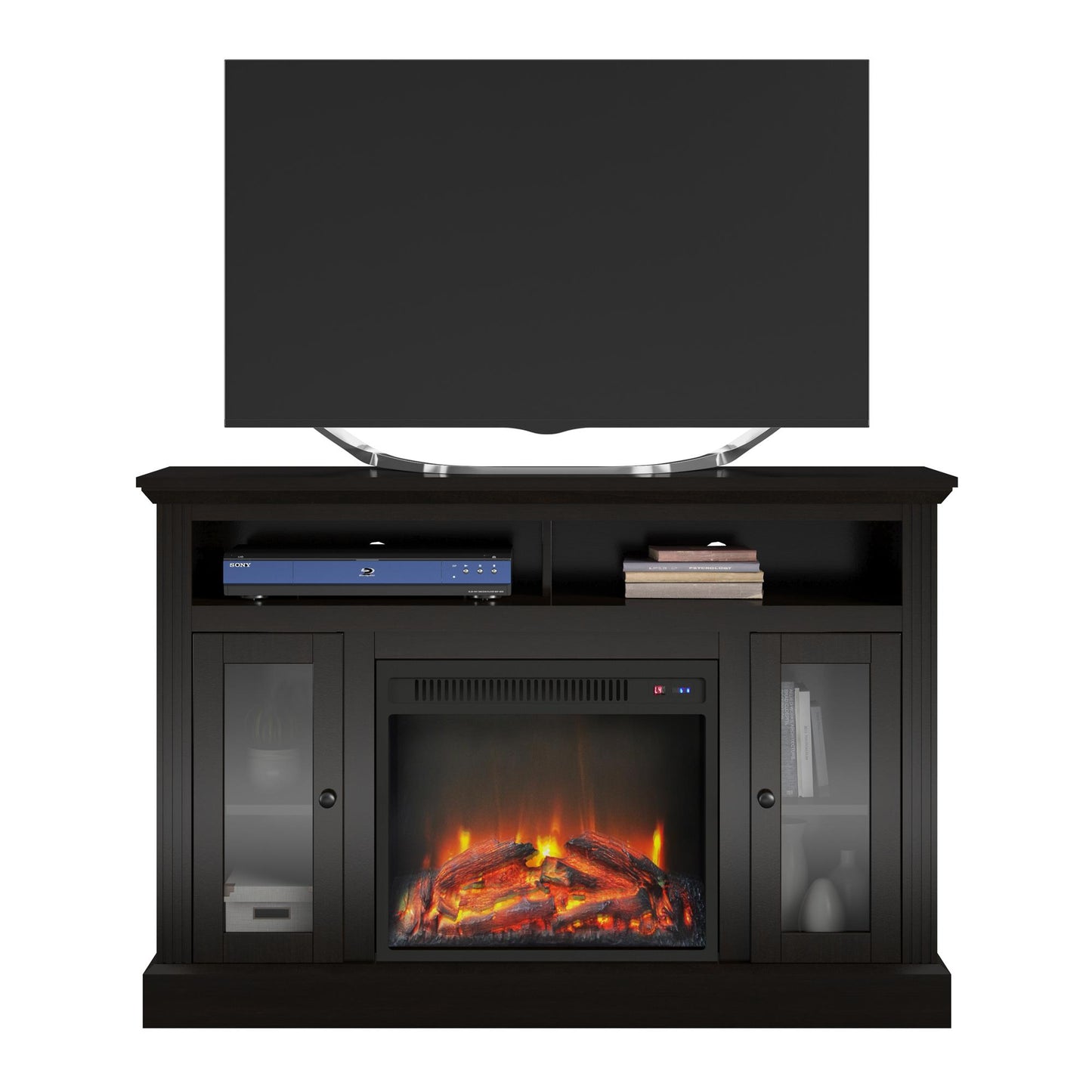 Ameriwood Home Chicago Electric Fireplace TV Console for TVs up to a 55", Natural