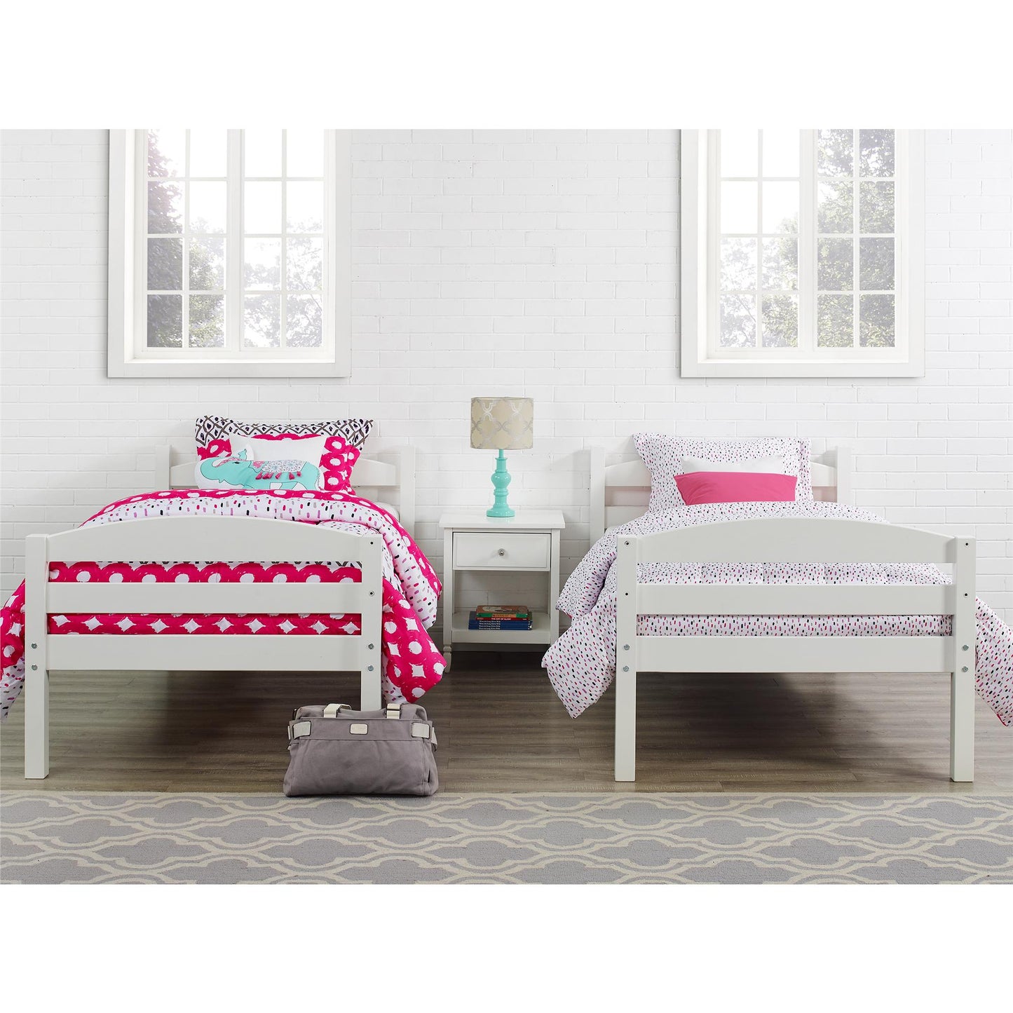 Better Homes & Gardens Leighton Wood Twin-Over-Twin Bunk Bed, Mocha