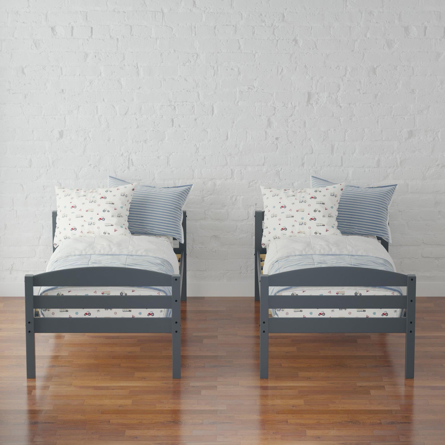 Better Homes & Gardens Leighton Wood Twin-Over-Twin Bunk Bed, Mocha