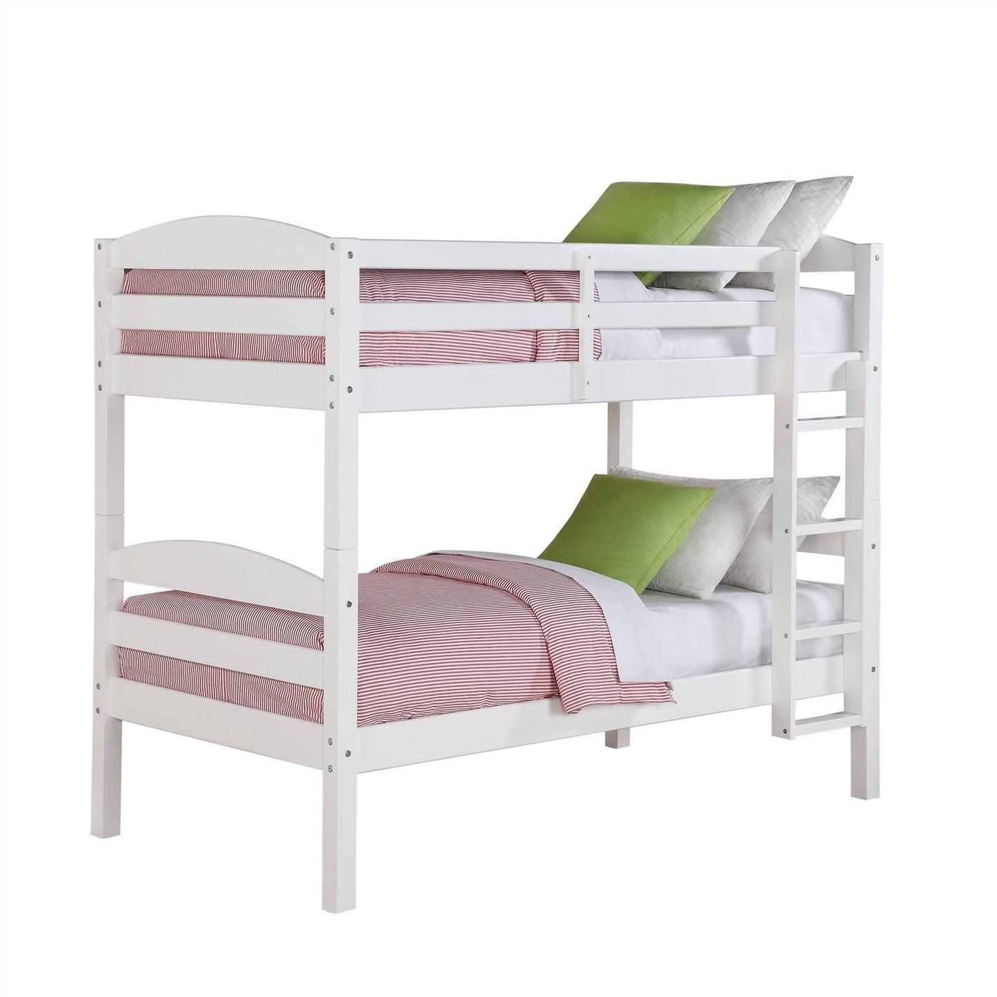Better Homes & Gardens Leighton Wood Twin-Over-Twin Bunk Bed, Mocha