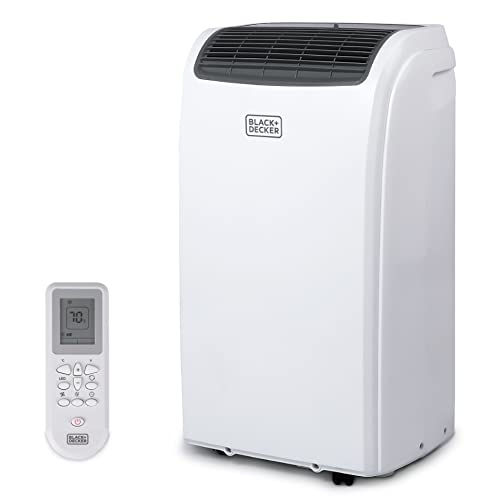 BLACK+DECKER 10,000 BTU Portable Air Conditioner up to 450 Sq. ft. with Remote Control, White