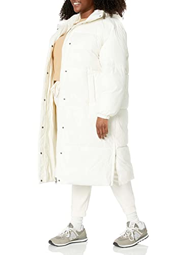 Amazon Essentials Women's Long Puffer Jacket (Available in Plus Size), Light Brown, XX-Large