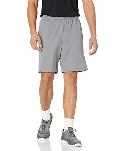 Amazon Essentials Men's Performance Tech Loose-Fit Shorts (Available in Big & Tall), Pack of 2, Black/Grey, Medium
