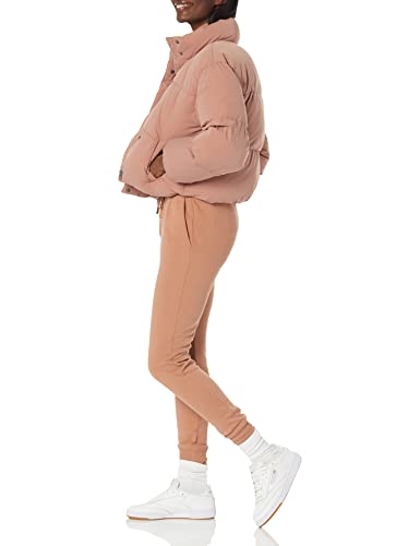 Amazon Essentials Women's Crop Puffer Jacket (Available in Plus Size), Neon Pink, 4X