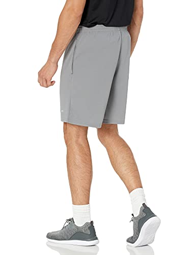 Amazon Essentials Men's Performance Tech Loose-Fit Shorts (Available in Big & Tall), Pack of 2, Black/Grey, Medium