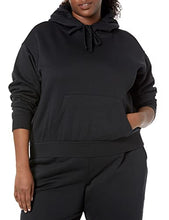 Amazon Essentials Women's Crop Hoodie Sweatshirt (Available in Plus Size), Purple Blue, Medium