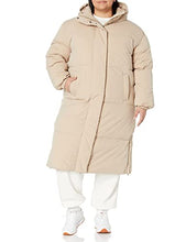 Amazon Essentials Women's Long Puffer Jacket (Available in Plus Size), Light Brown, XX-Large