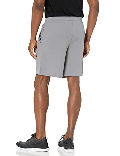 Amazon Essentials Men's Performance Tech Loose-Fit Shorts (Available in Big & Tall), Pack of 2, Black/Grey, Medium