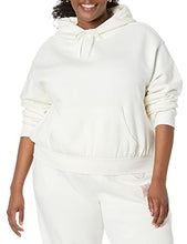 Amazon Essentials Women's Crop Hoodie Sweatshirt (Available in Plus Size), Purple Blue, Medium