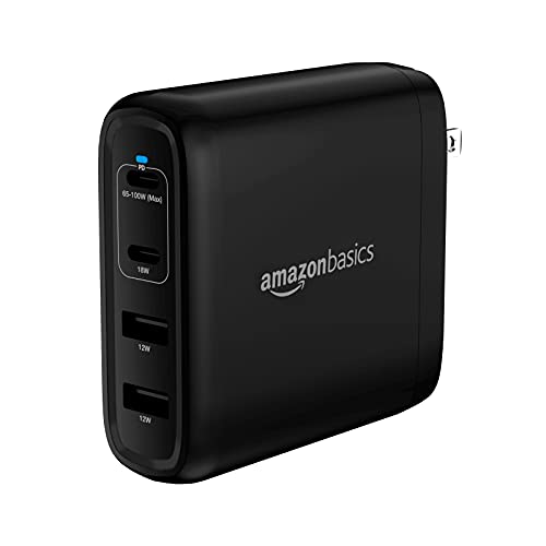 Amazon Basics 30W One-Port GaN USB-C Wall Charger with Power Delivery PD for Tablets