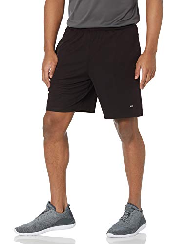 Amazon Essentials Men's Performance Tech Loose-Fit Shorts (Available in Big & Tall), Pack of 2, Black/Grey, Medium