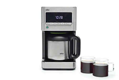 Braun KF7175 Brew Sense Thermal Drip Coffee Maker, Stainless Steel