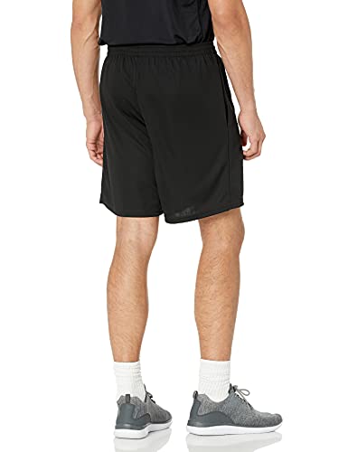 Amazon Essentials Men's Performance Tech Loose-Fit Shorts (Available in Big & Tall), Pack of 2, Black/Grey, Medium
