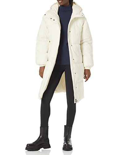 Amazon Essentials Women's Long Puffer Jacket (Available in Plus Size), Light Brown, XX-Large