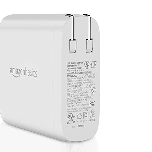 Amazon Basics 30W One-Port GaN USB-C Wall Charger with Power Delivery PD for Tablets