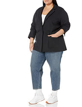 Amazon Essentials Women's Relaxed-Fit Soft Ponte Blazer, Navy, X-Large