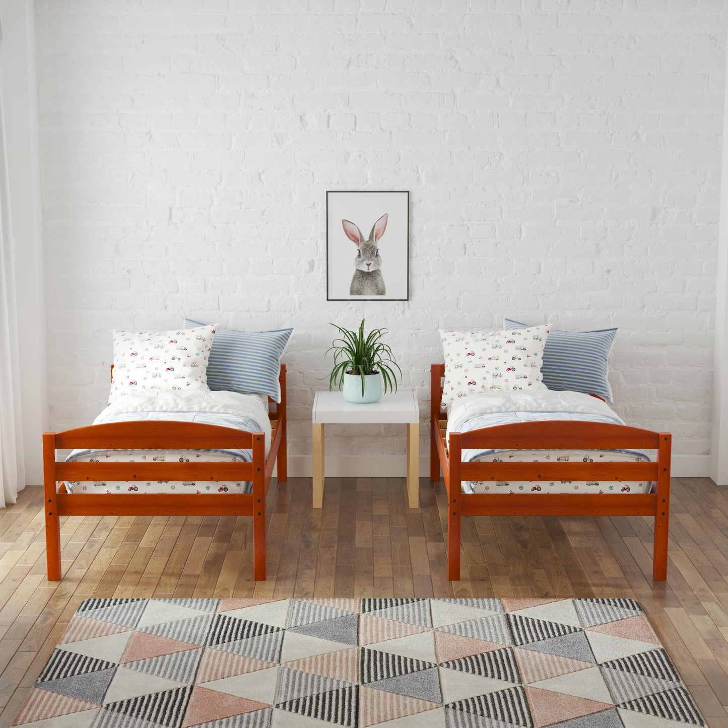 Better Homes & Gardens Leighton Wood Twin-Over-Twin Bunk Bed, Mocha