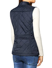 Allegra K Women's Stand Collar Lightweight Gilet Quilted Zip Vest