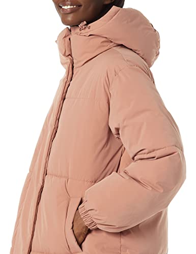 Amazon Essentials Women's Long Puffer Jacket (Available in Plus Size), Light Brown, XX-Large