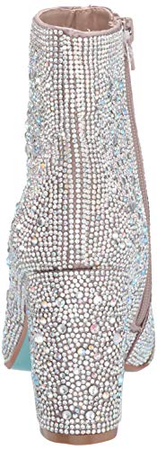 Betsey Johnson Women's Cady Ankle Boot, Rhinestone, 8