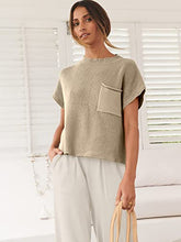 ANRABESS Women's Two Piece Outfits Sweater Sets Knit Pullover Tops and Casual Pants Tracksuit Matching Sets Loungewear 2023 Summer Fashion Clothes Sweat Suit 953qiankaqi-M Khaki White