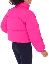 Amazon Essentials Women's Crop Puffer Jacket (Available in Plus Size), Neon Pink, 4X